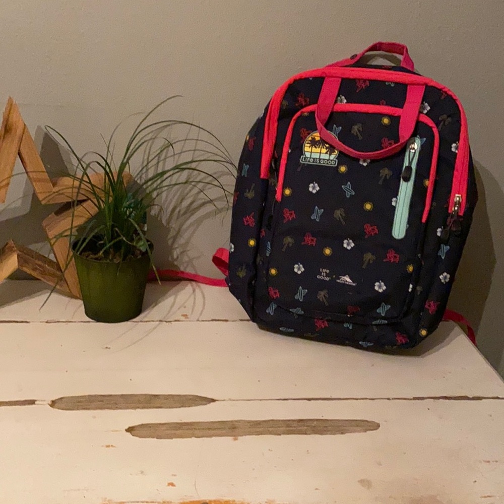 “Life is good” High Sierra girls backpack